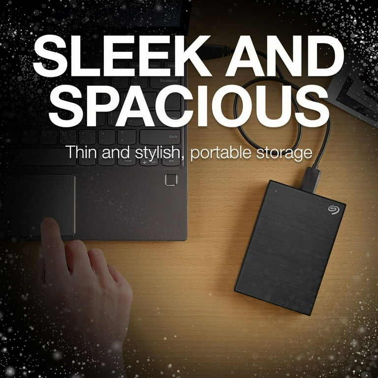 Seagate 1TB Backup Plus Slim Portable Hard Drive, USB 3.0