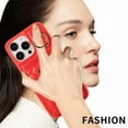 thumbnail image 6 of Nalacover for iPhone 14 Pro Ring Holder Crossbody Wallet Case with Credit Card Slots, Lanyard Shoulder Strap Premium PU Leather Wrist Hand Strap Cover with Kickstand,Red, 6 of 10