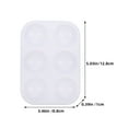 thumbnail image 2 of HEATSHAKING 30Pcs White Plastic Painting Palette Easy to Clean Reusable Compact Palette for Color Mixing, 2 of 8