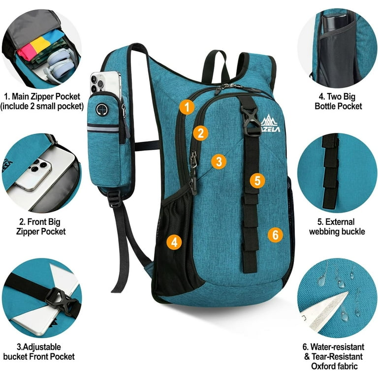 15L Small Hiking Backpack for Women Men, Foldable Packable Backpack with Phone Pocket, Lightweight Travel Daypack for Hiking Camping Outdoor (Black) - Walmart.com 15L Small Hiking Backpack for Women Men, Foldable Packable Backpack with Phone Pocket, Lightweight Travel Daypack for Hiking Camping Outdoor (Black) - Walmart.com