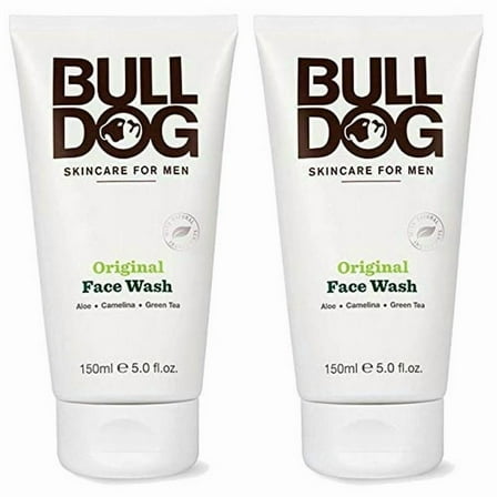 Bulldog Skincare and Grooming For Men Original Face Wash, Pack of 2, 5 Ounce