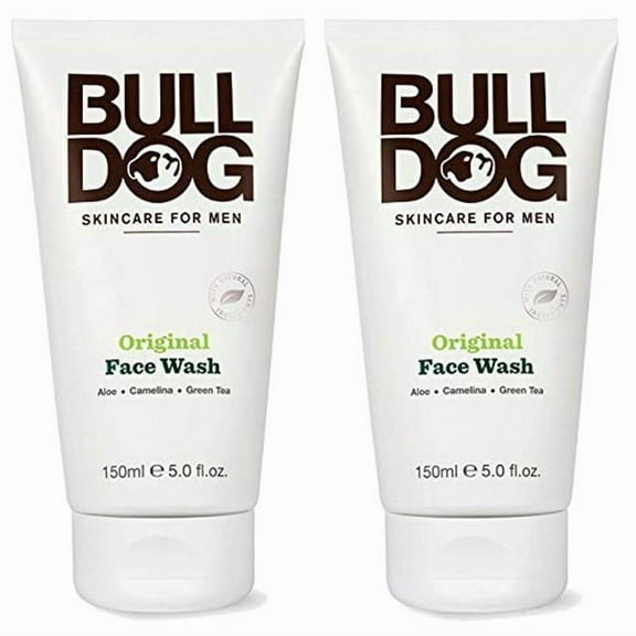 Bulldog Skincare and Grooming For Men Original Face Wash, Pack of 2, 5 Ounce