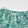 thumbnail image 6 of Gubotare Boy Swim Trunks Baby Boy Swim Trunks Cartoon Print Elastic Waist Swimming Shorts Beach Board Bathing Suit Swimwear Size 5-6T (Blue,5-6 Years), 6 of 6