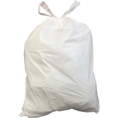 Plasticplace Drawstring Trash Bags 4 6 Gallon 200 Count White Walmart Com
