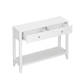 thumbnail image 4 of 29.53" Tall Console Table with Drawers, Narrow Wood Accent Sofa Behind Couch Entryway Table with Storage Shelf for Front Hall, Hallway, Living Room, 4 of 7