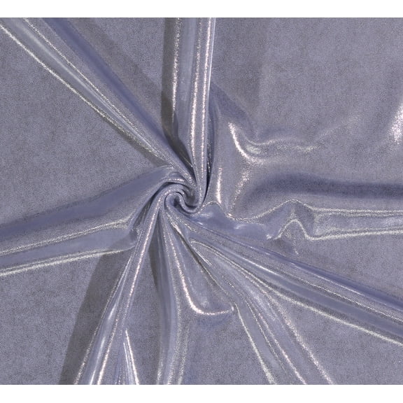 Metallic Spandex Silver 60" Wide 4-Way Stretch Polyester/Spandex Fabric by the Yard (D248.26)