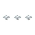 thumbnail image 4 of ZheElen 50pieces DIY Crafts Made Easy With Fabric In Multiple Colors Realistic Appearance Fiber Wide Application Soft Texture Silver 4.5cm 3Set, 4 of 6