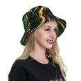 thumbnail image 6 of Sikiie Green Marble Reflective Double-Sided Bucket Hat, Sun Hat, for Gardening, Beaching, Camping, Hiking, Fishing, 6 of 6