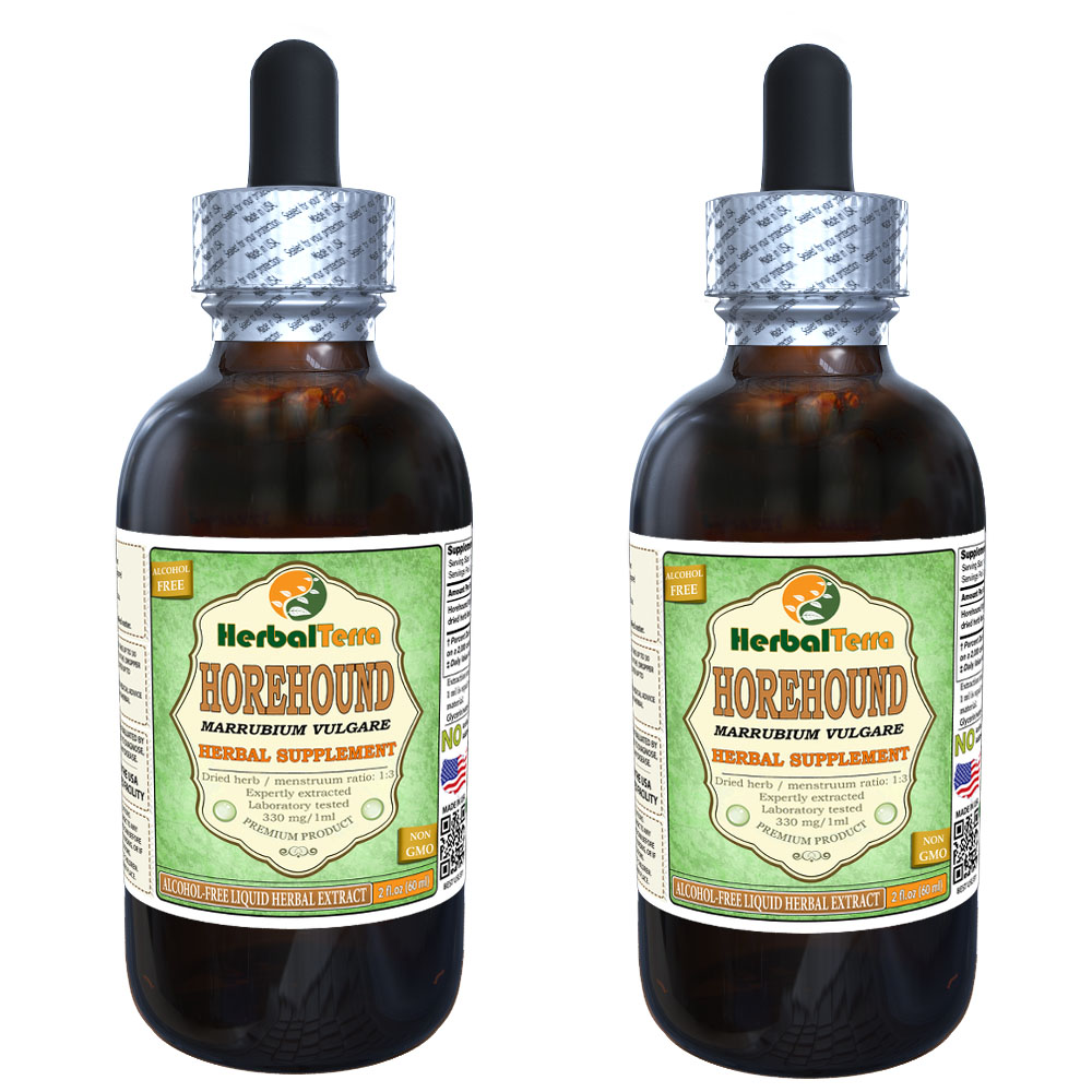 Horehound (Marrubium Vulgare) Glycerite, Organic Dried Herb Alcohol