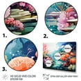 thumbnail image 3 of Designart "Realistic Garden of Underwater Coral III" Animals Framed Wall Art - Modern Pink Coral Hallway Framed Wall Art Decor, 3 of 6