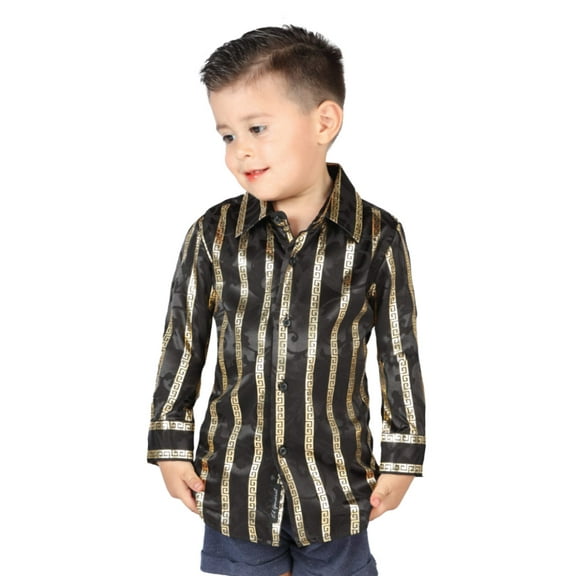 El General Black/Gold Casual Long-Sleeve Shirt 44572