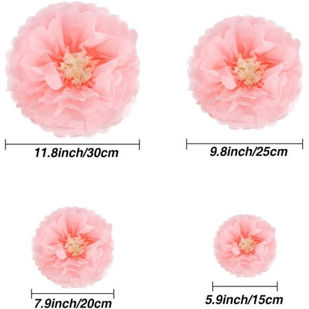 20 Pieces Paper Flower Tissue Paper Chrysanth Flowers Diy Crafting For Wedding Backdrop Nursery Wall Decoration Color Set 2 Walmart Canada