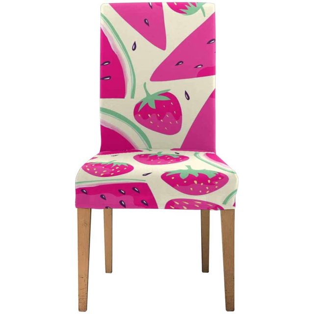 Funda protectora ABPHQTO para silla dibujos animados sandía y fresas Juego de 1