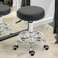 thumbnail image 2 of Tabouret de Salon Pivotant Réglable, Chaise de Tatouage à Roulettes Hydraulique, Noir, 2 of 10