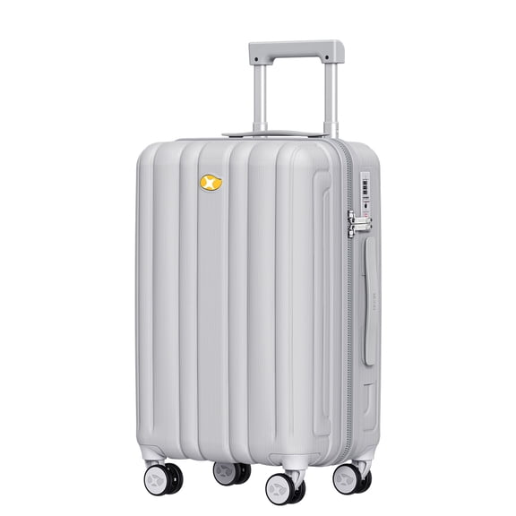 Carry On Luggage 22x14x9“ Airline Approved, Frosted Hardside Suitcase with Spinner Wheels & TSA Lock, Hard Shell PC Lightweight Suitcase for Travel with Aluminum Handle