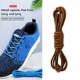 thumbnail image 3 of Lacets Élastiques Type à Boucle Lacets Verrou en Métal Espadrilles Chaussures Lacets Espadrilles Chaussures Lacets, Brun, 3 of 7