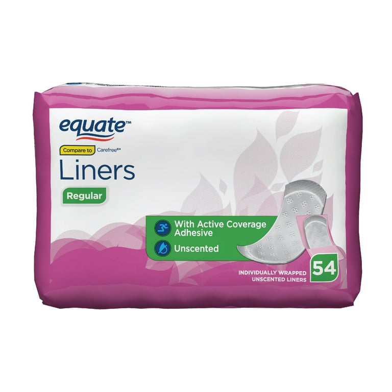 Carefree Daily Liners, Regular, Unscented 54 Ea