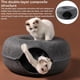 thumbnail image 3 of Cama para Gatos de Fieltro YONGSHENG Diseño Donut con Juego Interactivo para Gatos y Gatitos de Interior, 3 of 5