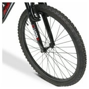 Hyper Bicycles 24 Shocker Mountain Bike, Adult Ages 13+, Black/Red