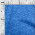 thumbnail image 2 of oneOone Polyester Spandex Medium Blue Fabric Geometric Sewing Material Print Fabric By The Yard 56 Inch Wide, 2 of 4