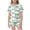kids sleepwear - Green, variant on REDARER Girls Silk Satin Pajama Set Bow Heart Print Short Sleeve Button Front Top Matching Shorts Cute Kids Sleep Loungewear Set,12-13 Years