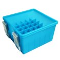 thumbnail image 3 of Caja Pesca Plástico 36 Rejillas Forrada Plantilla Calamar Contenedor Cebo Duro (gris), 3 of 7