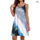 thumbnail image 1 of Vestido de mujer con 2 tirantes para el hombro, ropa sin mangas, vestido sexy estampado, gris, 3XL seitruly AP002056-22, 1 of 4