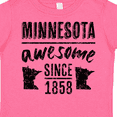 thumbnail image 4 of Inktastic Minnesota Awesome Since 1858 Boys or Girls Toddler T-Shirt, 4 of 5