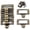 bronze-10PCS, variant on Antique Label Holder Pull Handle, 10-Pack Vintage Black Zinc Alloy Tag Frame Pull Handles Name Card Slots for Drawer Cabinet Shelf Dresser Toolcase