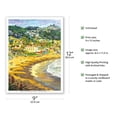 thumbnail image 2 of Last Light on Laguna - Main Beach Laguna Beach California - From an Original Watercolor Painting by Robin Wethe Altman - Master Art Print (Unframed) 9in x 12in, 2 of 4
