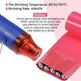 thumbnail image 5 of Unique Bargains Tube Rétractable en PVC Rouge 85mm Plat 6m pour Grand Pack de Batteries, 5 of 5