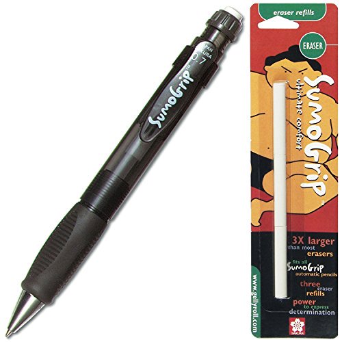 Sumo Grip Mechanical Pencil & Eraser Refill Kit Clear Gray Walmart