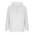 thumbnail image 3 of ZUKMRJPC Hoodies for Women Fashion Split Hem Long Sleeve Drawstring Casual Hooded Sweatshirts Fall Comfy Pullover Tops with Pockets, 3 of 7