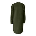thumbnail image 6 of Ziloco Cardigan Sweater Blazer Women's Knitwear Loose Mid-length Irregular Lapel Sweater Cardigan,Green,S, 6 of 6