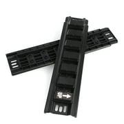 (2 pack) Hyper Tough Hyper Stack 32-Inch Wall Storage System, 6-Piece Set with Hooks and Bin, Black