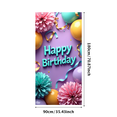 thumbnail image 1 of Birthday Party Backdrop Banner for Celebration Festive Background Decorations Colorful Happy Birthday Supplies Photography Props Event Decor, 1 of 4