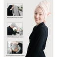 thumbnail image 3 of BKSDUEH 2 Packs Large Microfiber Hair Towels for Women, Super Absorbent & Quick Dry Hair Towel Wrap for Curly Hair Long & Short Hair- Anti-Frizz Hair Turbans for Wet Hair, 3 of 6