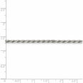 thumbnail image 2 of Sterling Silver Rhodium-Plated 2.5mm Diamond-Cut Rope Chain (28 X 2.5) Made In Italy qdc055r-28, 2 of 5