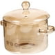 thumbnail image 5 of Olla alta de vidrio de borosilicato con tapa y tazón de fideos de doble oreja, olla coreana para ramen, 5 of 5