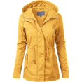 thumbnail image 1 of ORUYROP Femmes Léger avant Fermeture Éclair Solide Utilitaire Anorak Veste à Capuche/veste, 1 of 7