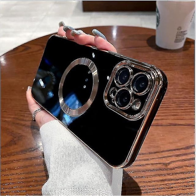 Funda galvanizada simple para iPhone 13 Pro Max, tacto metalizado, antideslizante, a prueba de golpes, protección para cámara, antiarañazos y anticaídas.