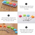 thumbnail image 3 of 4pcs Kids Safety Pins Adorable Cartoon Decorative Clothes Pins Brooches, 3 of 8