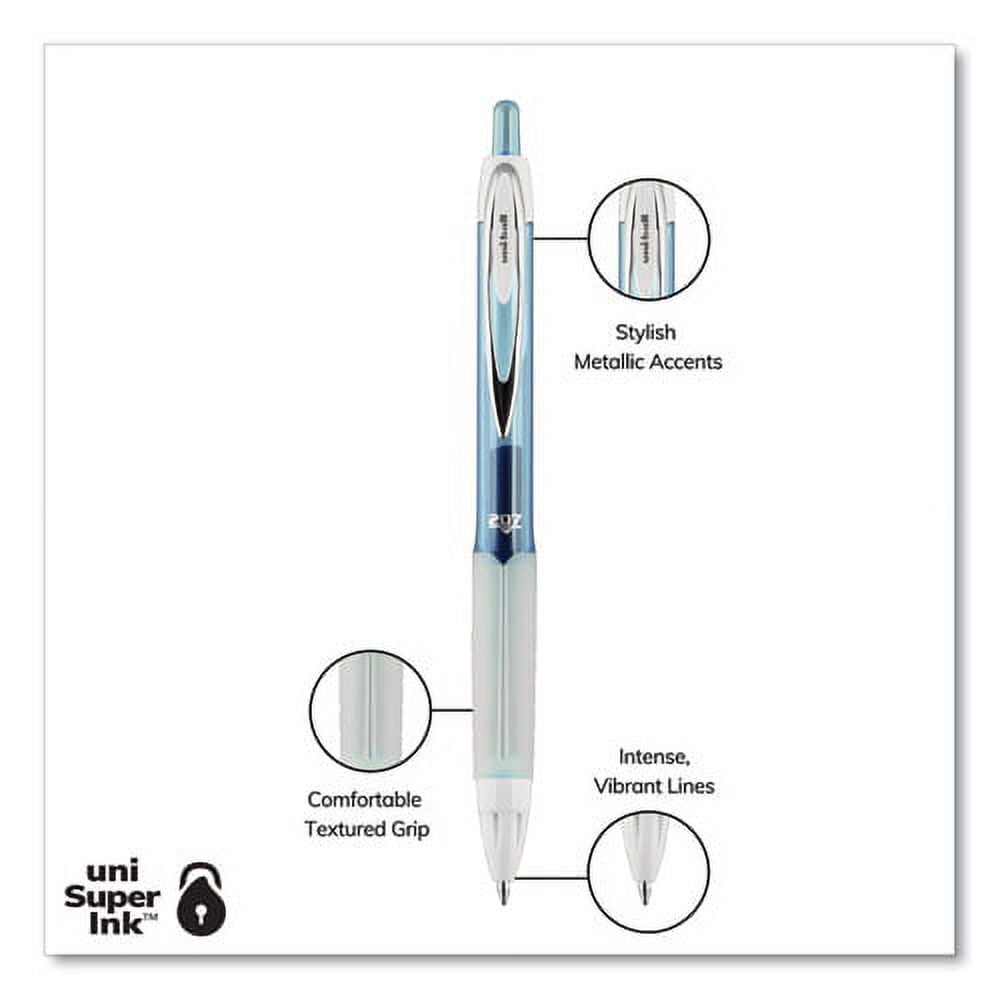 Signo 207 Gel Pen, Retractable, Medium 0.7 Mm, Assorted Ink And Barrel Colors, 8/pack | Bundle of 2 Sets