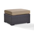 thumbnail image 2 of Maykoosh French Flair Outdoor Wicker Ottoman, Weather-Proof Ottoman With All-Weather Resin Wicker And Moisture-Proof Cushion - 27.5 X 29 X 25 Inches, 2 of 5