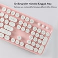 thumbnail image 3 of TIMIFIS Keyboard Wireless Keyboard and Mouse Set 2.4G Wireless Keyboard Punk Keycap /PC/Mute Gift, 3 of 7