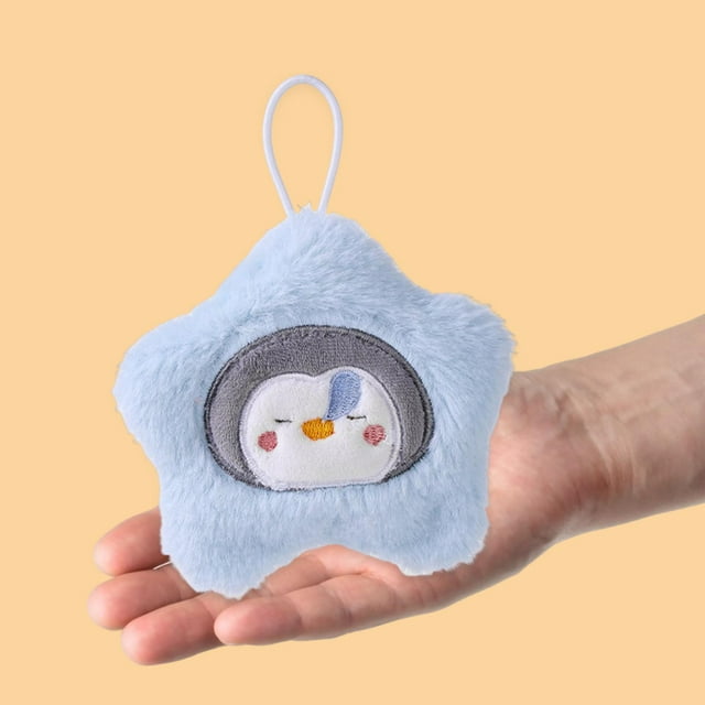 Calentador de manos de invierno, llavero, juguete de peluche, paquete de calefacción de invierno, bolsa de almacenamiento, colgantes colgantes Pingüino