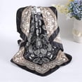 thumbnail image 4 of AWAYTR 35” Satin Large Silk Head Scarf 4 Pcs Women Square Silk Like Neck Scarf Hair Sleeping Wraps Lightweight Silk Bandana, 4 of 7