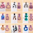 thumbnail image 3 of Cortadores de arcilla polimérica, cortadores de pendientes de arcilla para hacer joyas de arcilla polimérica, 129 piezas en total, incluidos cortadores en forma de círculo (plástico), 3 of 5