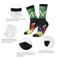 thumbnail image 6 of Lsque Pikmin Printed Men's Crew Socks, Soft Durable Breathable Moisture-Wicking with Odor Control Cotton socks, 6 of 7