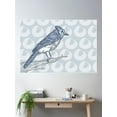 thumbnail image 2 of Blue Jay On Branch Poster Wall Art, Modern Wall Decor For Living Room Bedroom, 8x12 UNFRAMED, 2 of 3